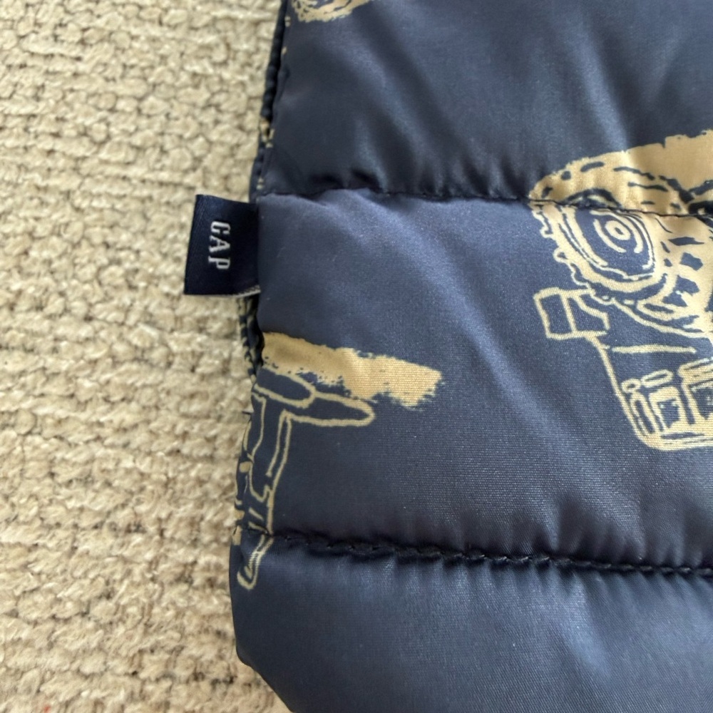 GAP Kids Blue Vest with Construction Print - Picture 5 of 5